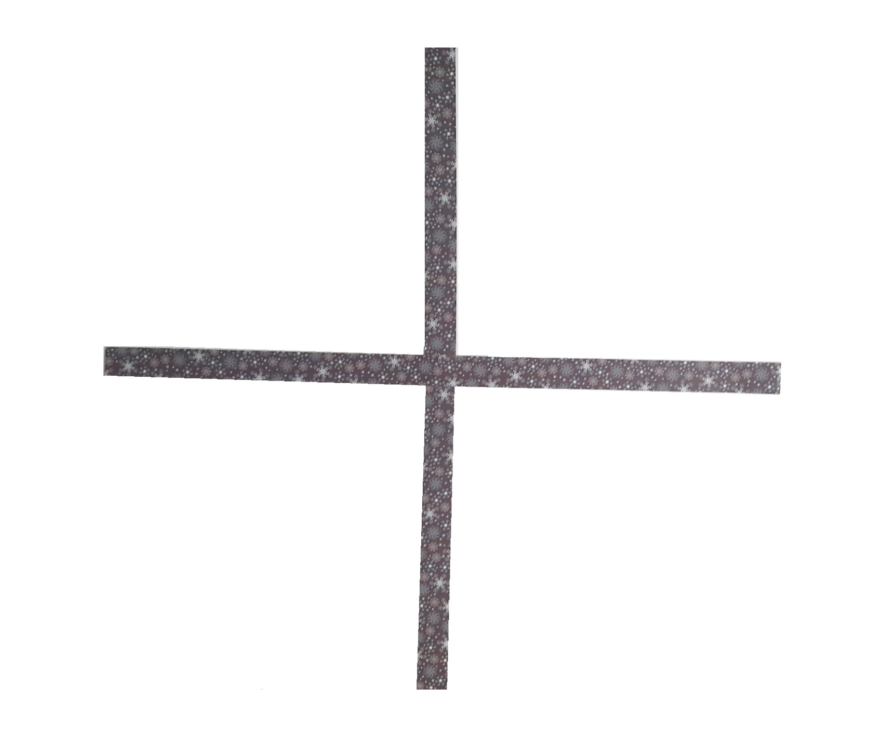 former une croix avec deux bandes de papier
